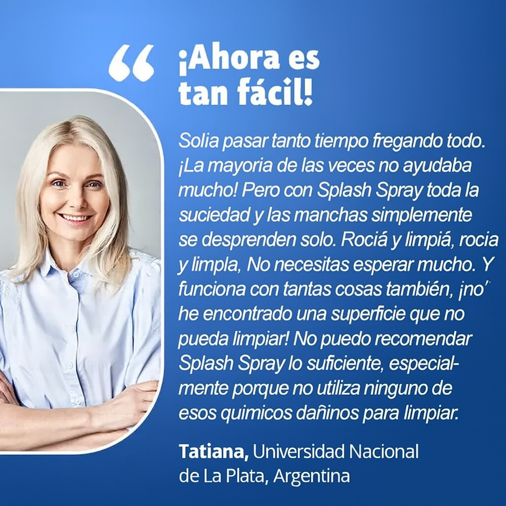 SPLASH SPRAY | Eliminalas facilmente, no mas manchas